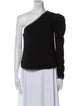 Self-Portrait One-Shoulder Long Sleeve Top