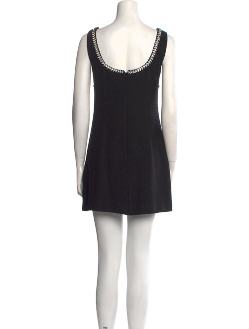 Self-Portrait Scoop Neck Mini Dress