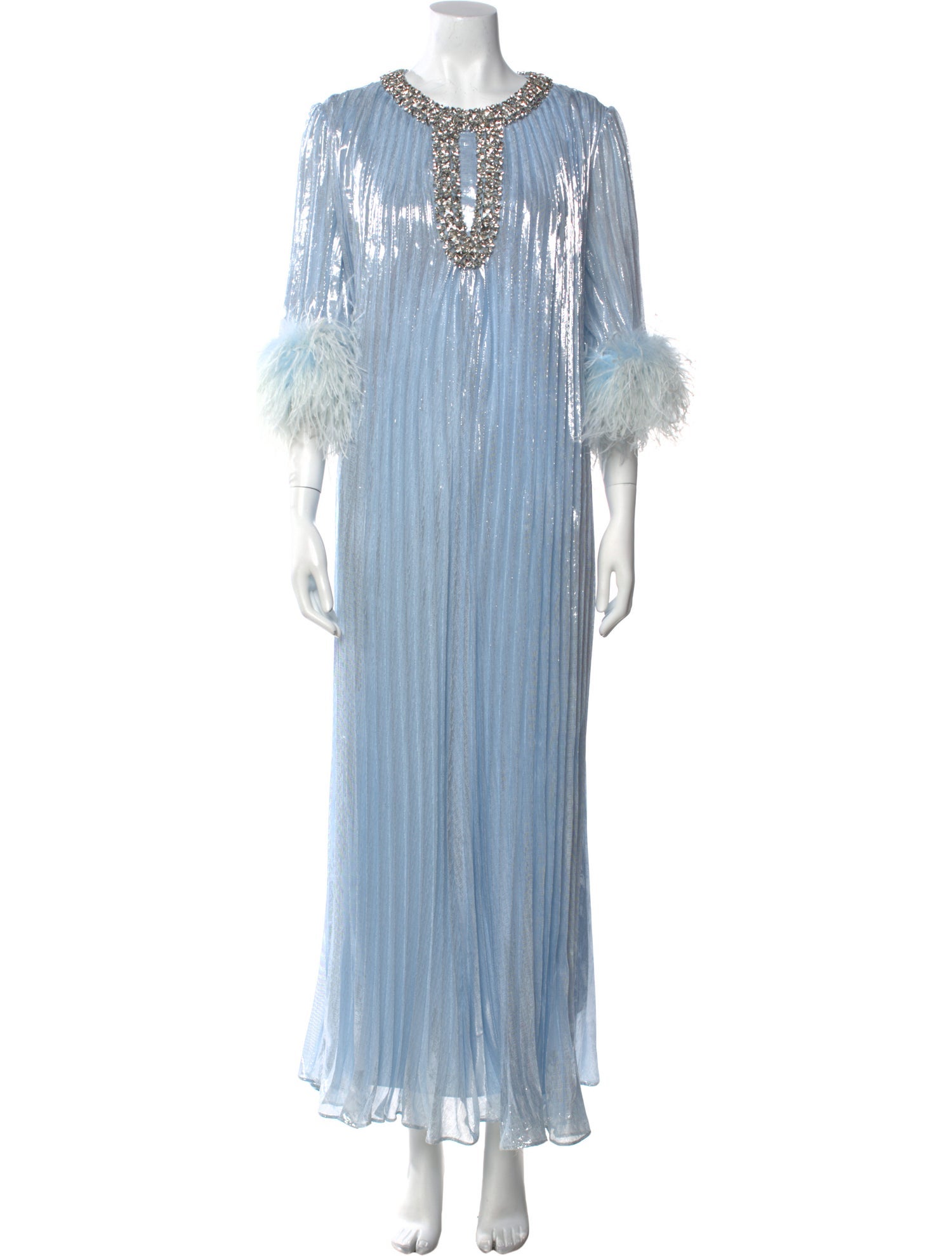 Self-Portrait Silk Long Dress