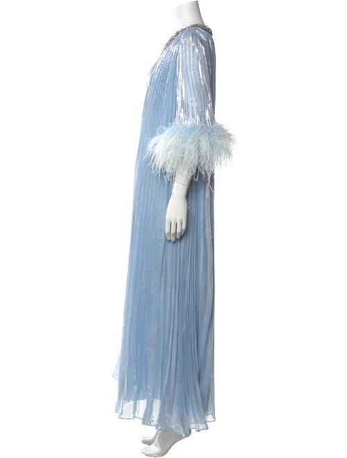 Self-Portrait Silk Long Dress