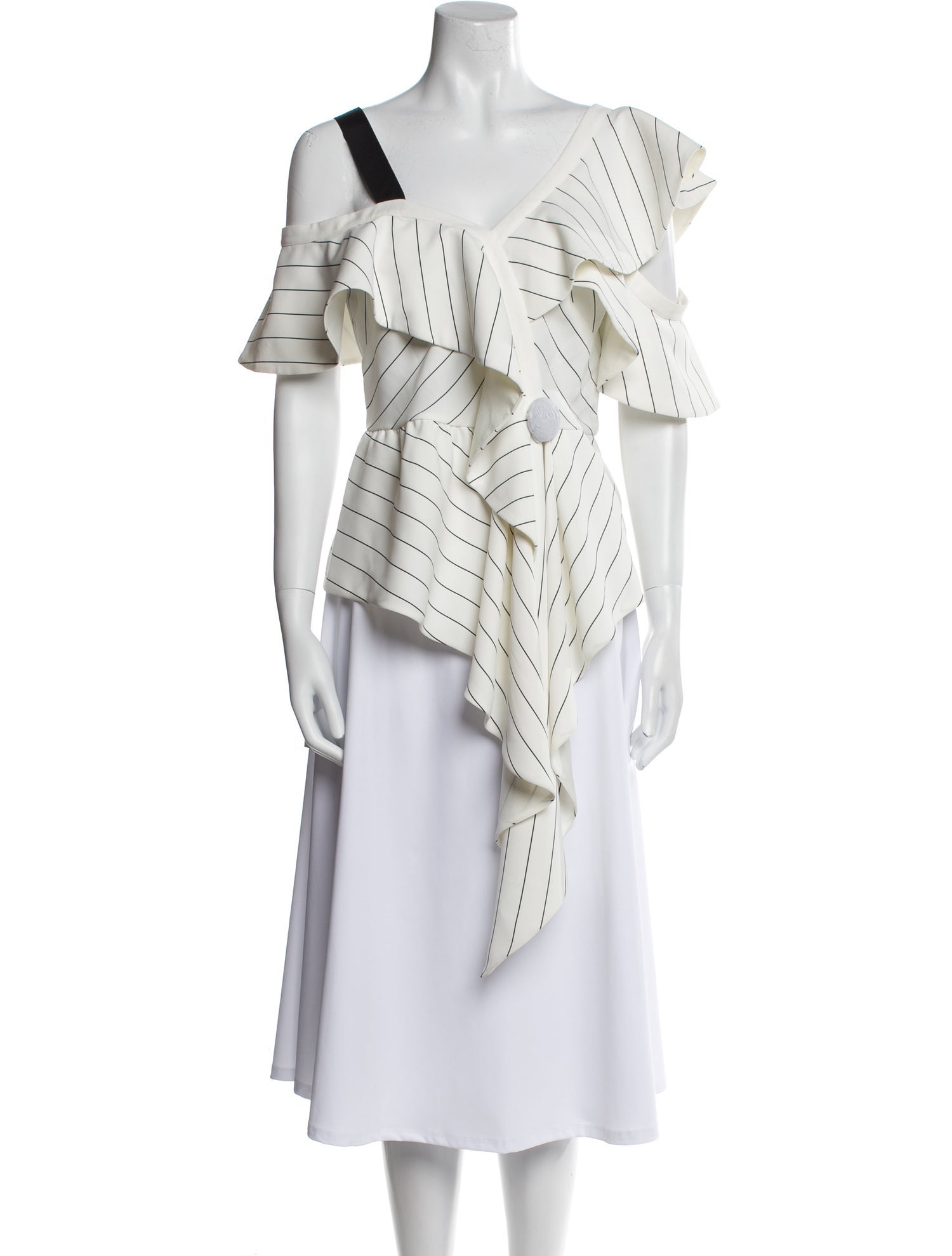 Self-Portrait Striped Square Neckline Top w/ Tags