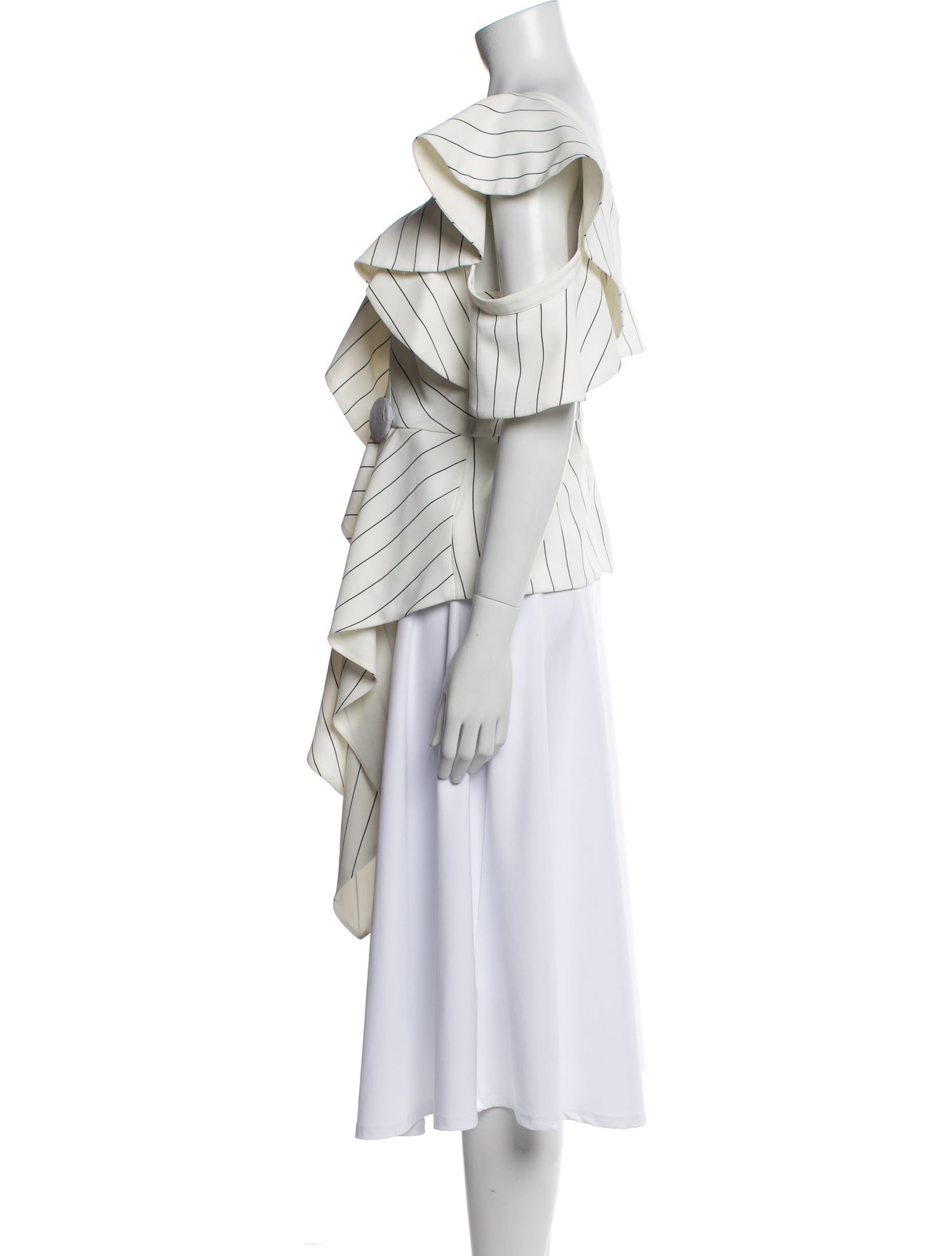 Self-Portrait Striped Square Neckline Top w/ Tags