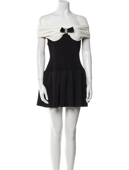 Self-Portrait Off-The-Shoulder Mini Dress