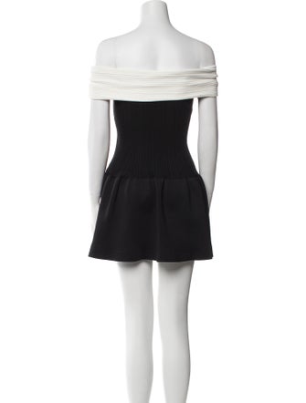 Self-Portrait Off-The-Shoulder Mini Dress