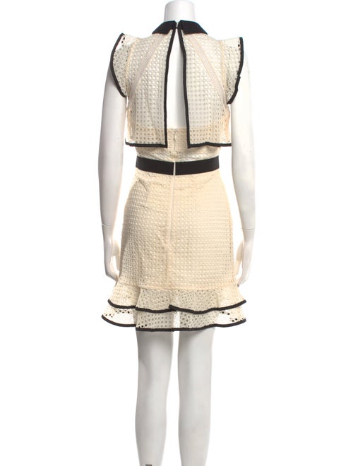 Self-Portrait Lace Pattern Knee-Length Dress