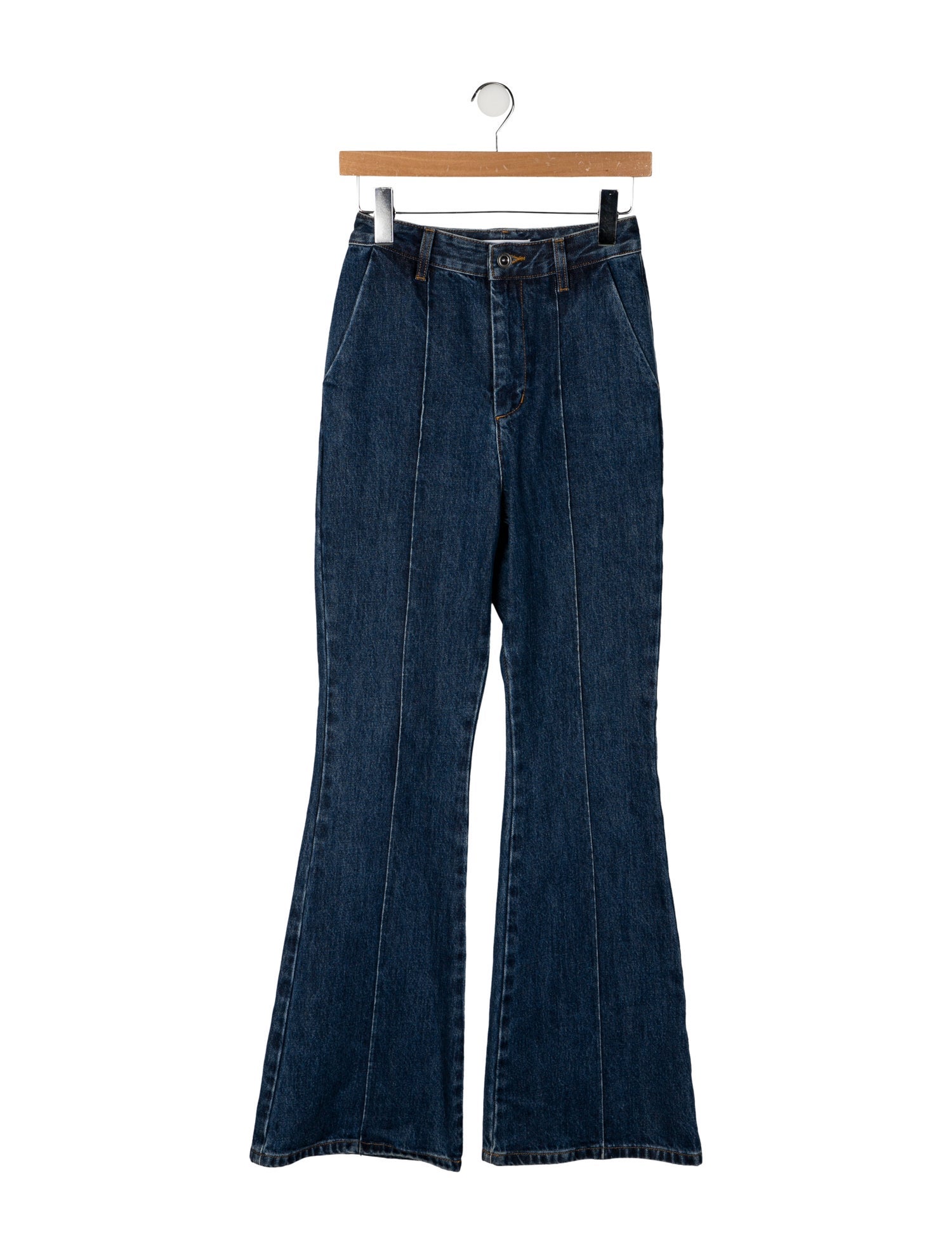 Self-Portrait High-Rise Wide Leg Jeans