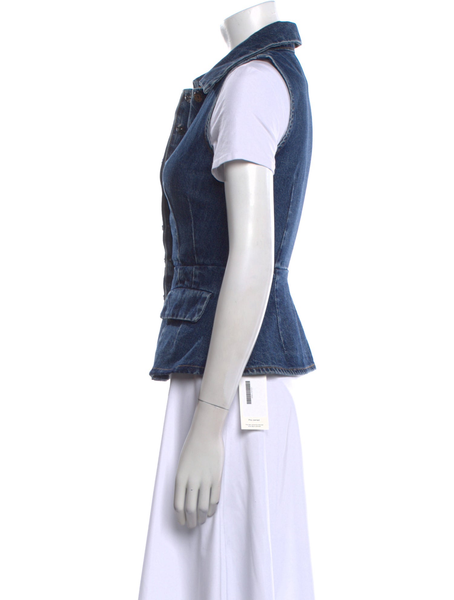 Self-Portrait Short Sleeve Button-Up Top