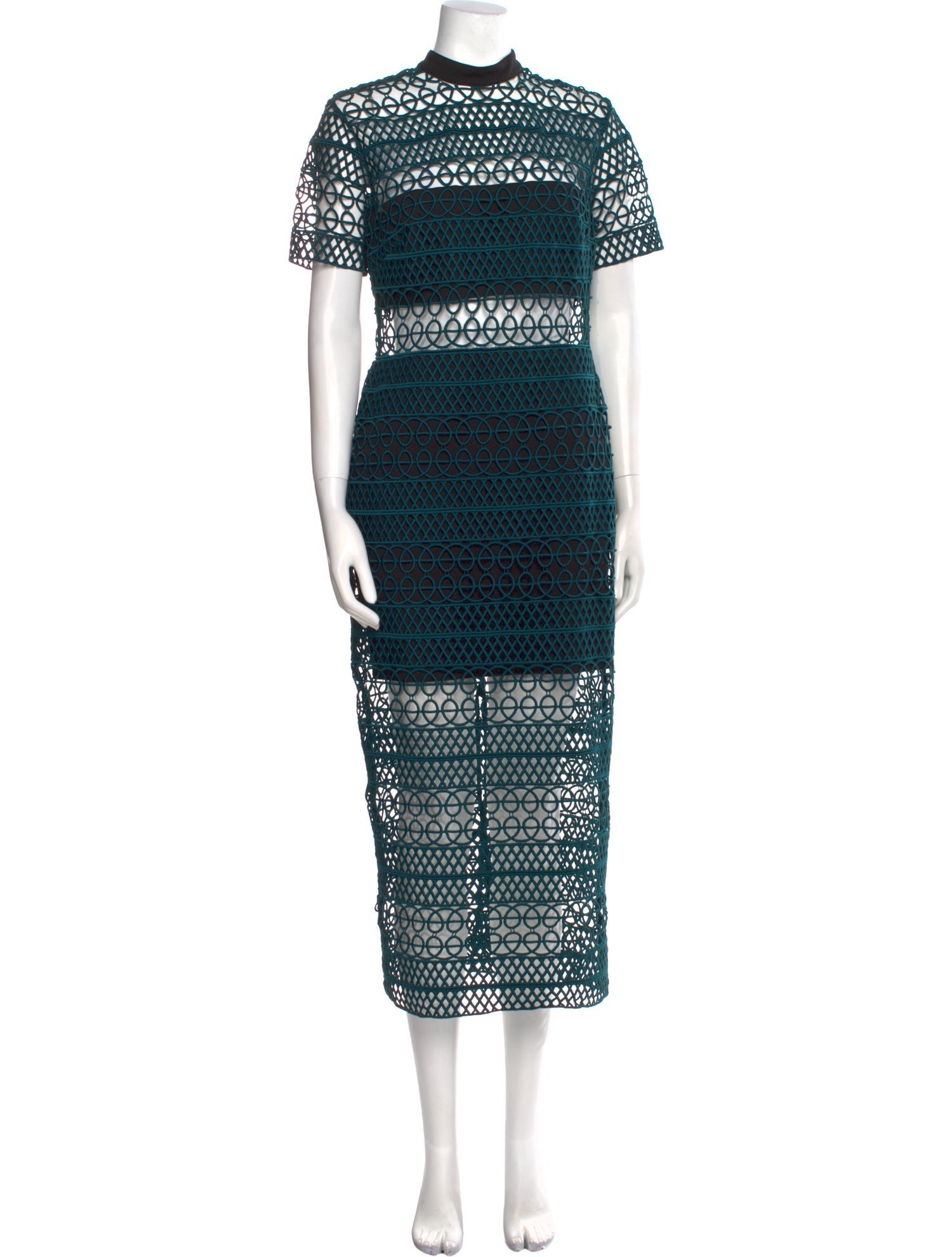 Self-Portrait Lace Pattern Long Dress