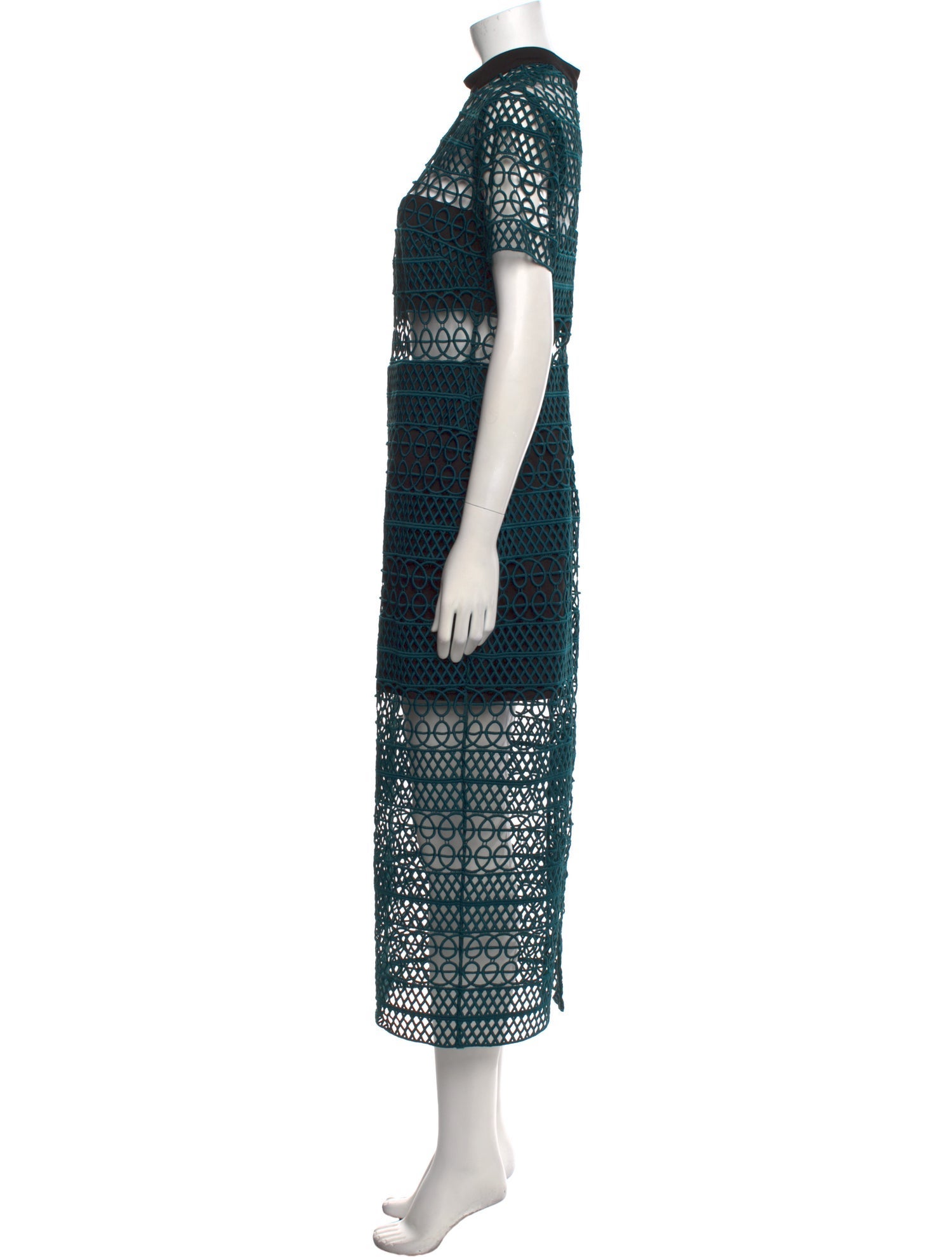 Self-Portrait Lace Pattern Long Dress