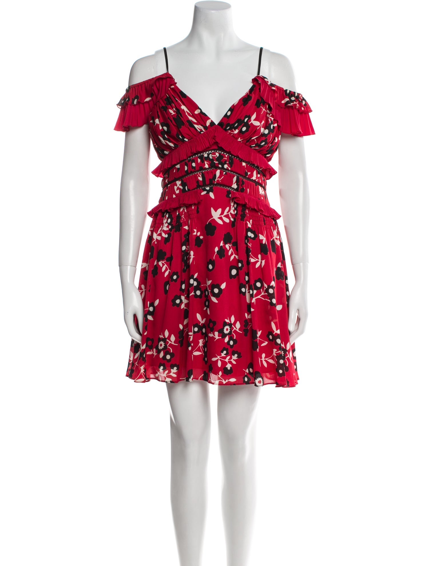 Self-Portrait Floral Print Mini Dress