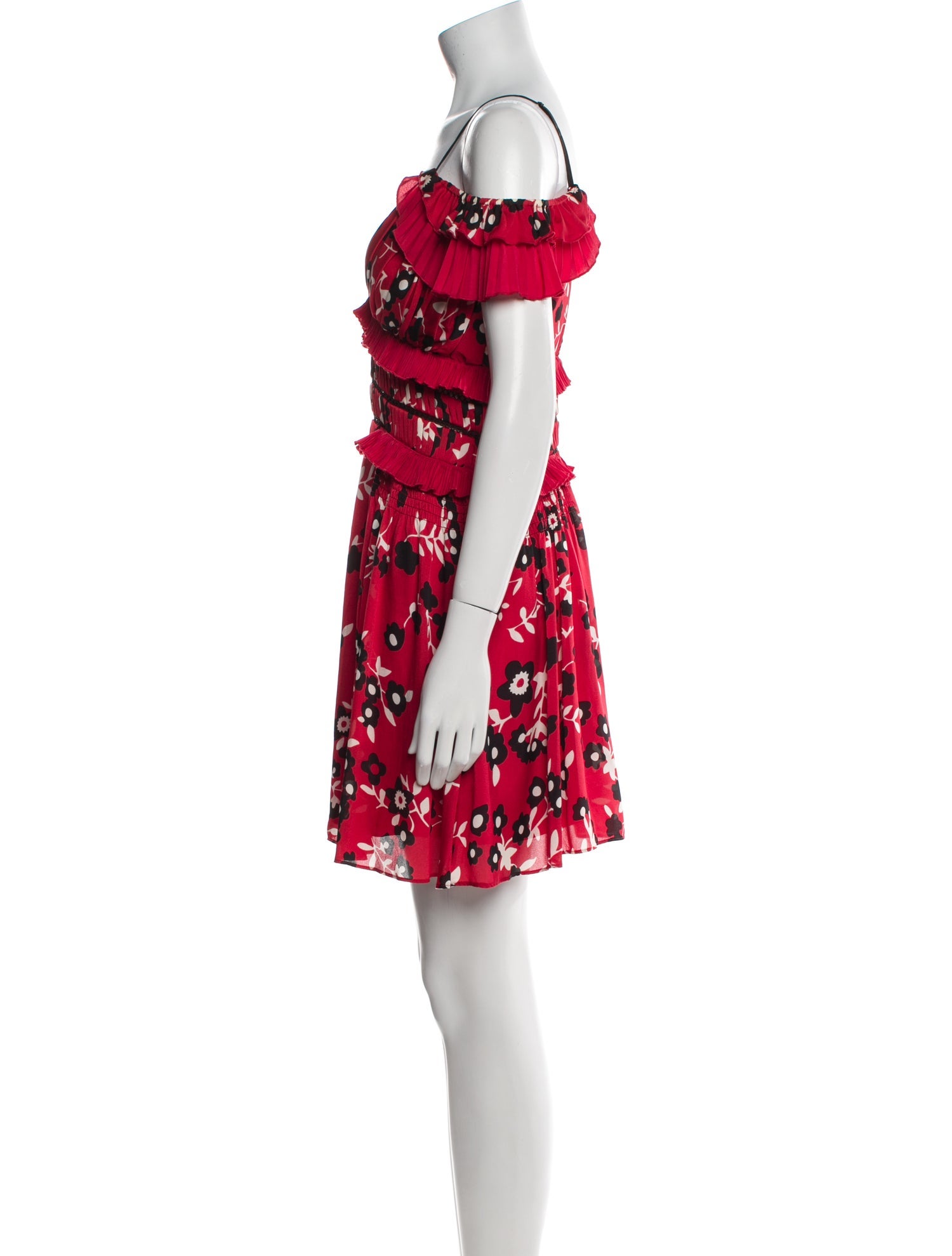 Self-Portrait Floral Print Mini Dress