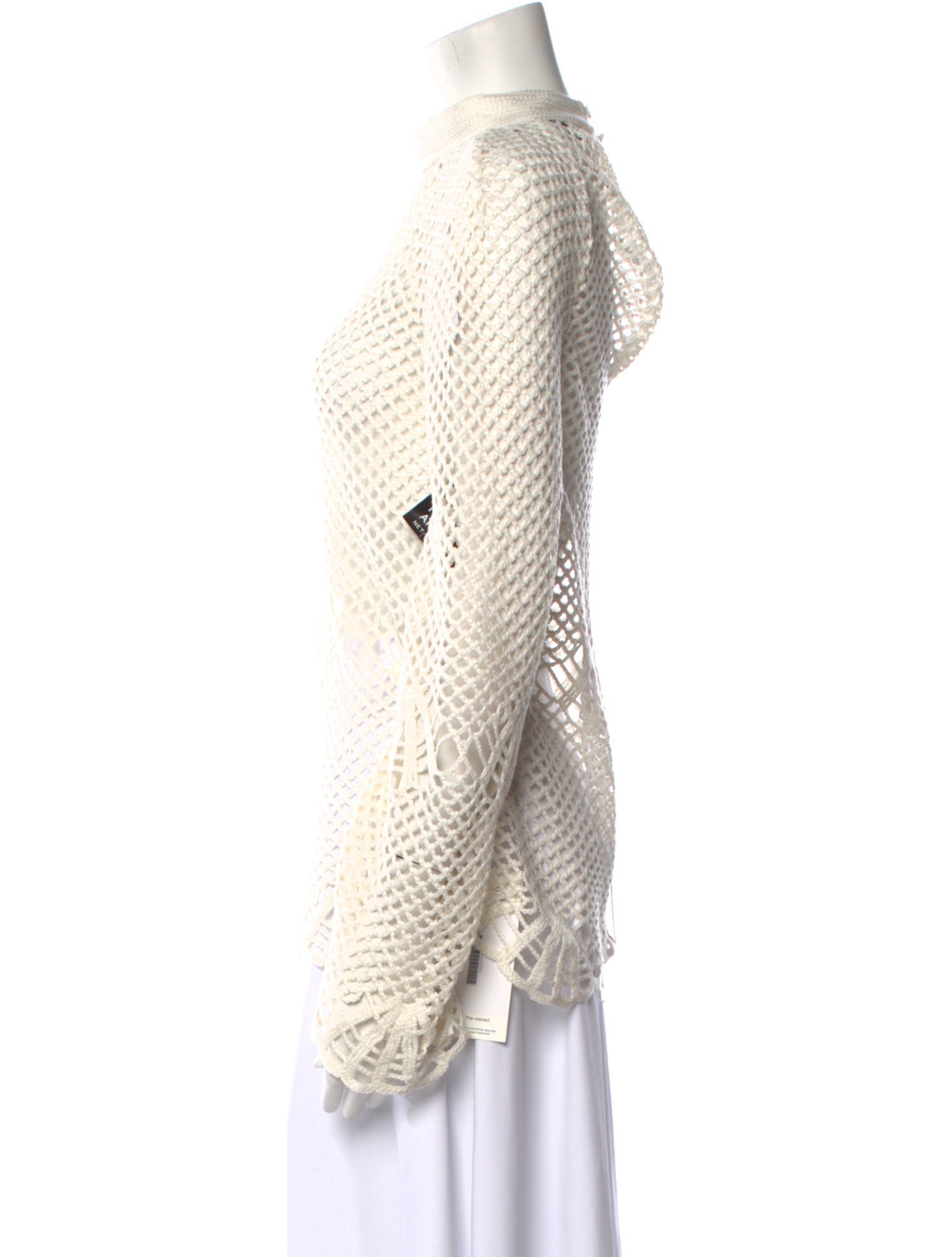 Self-Portrait Mesh Crew Neck Sweater w/ Tags