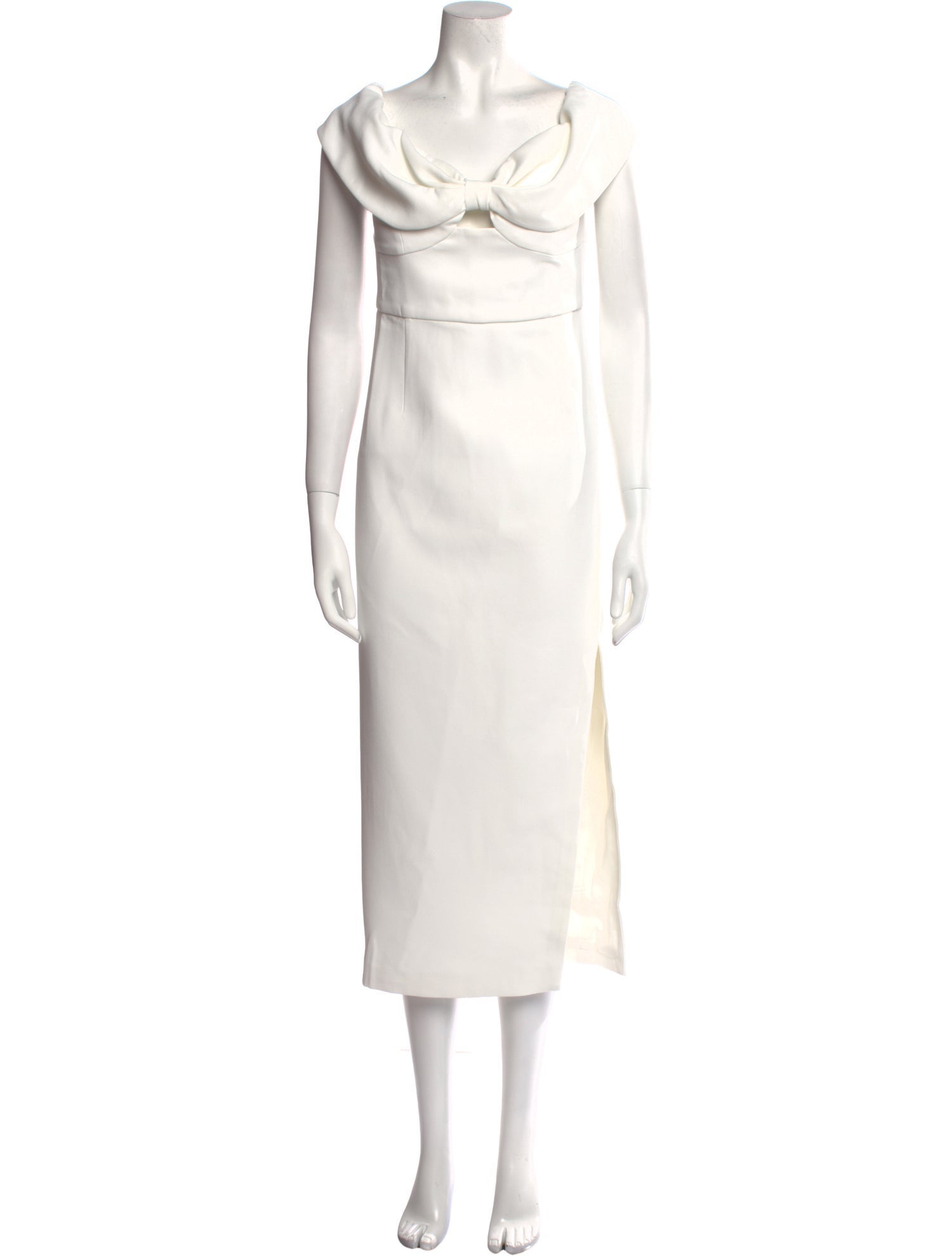 Self-Portrait Cowl Neck Midi Length Dress