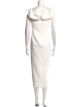 Self-Portrait Cowl Neck Midi Length Dress