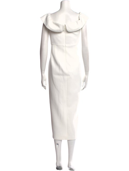 Self-Portrait Cowl Neck Midi Length Dress