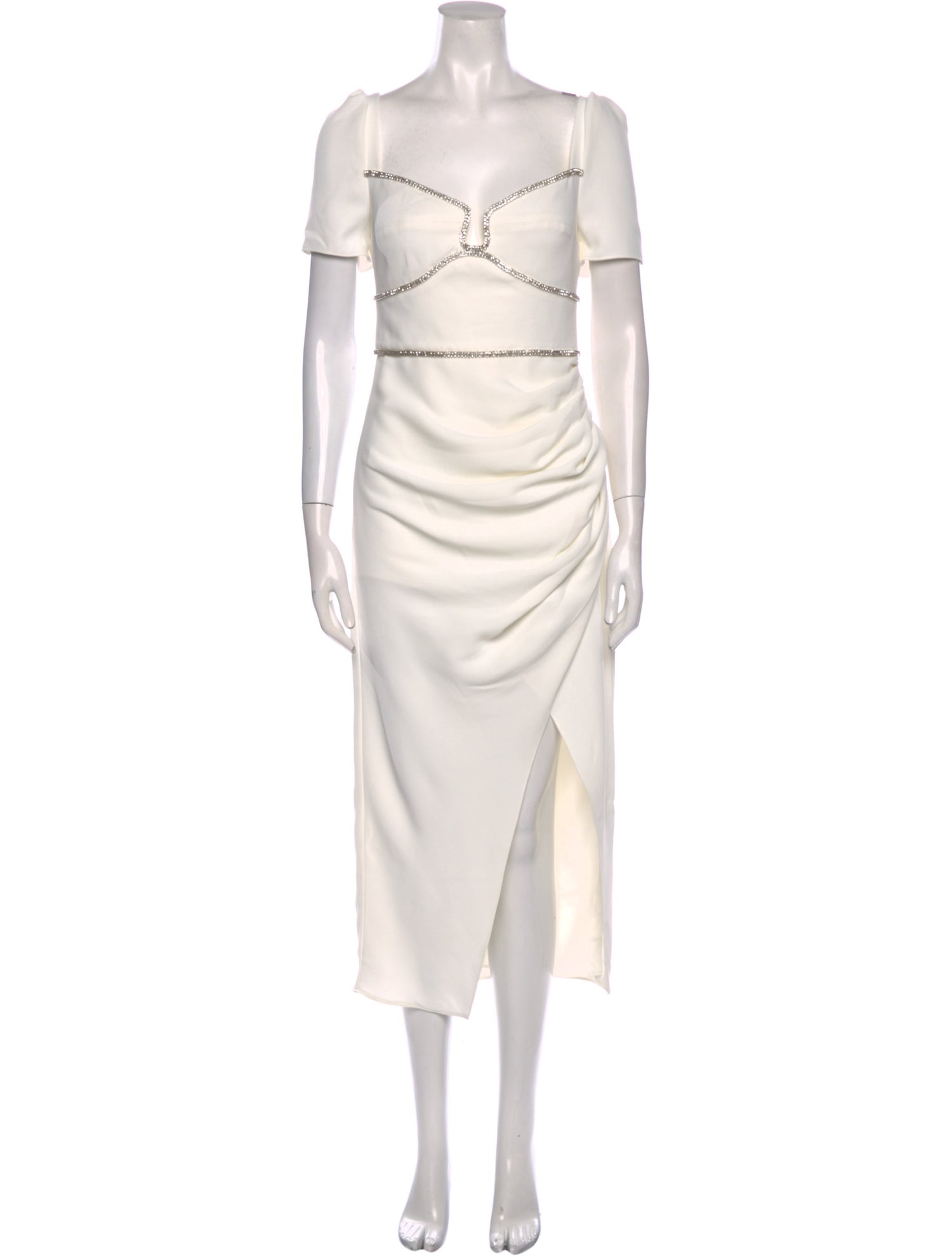 Self-Portrait V-Neck Long Dress