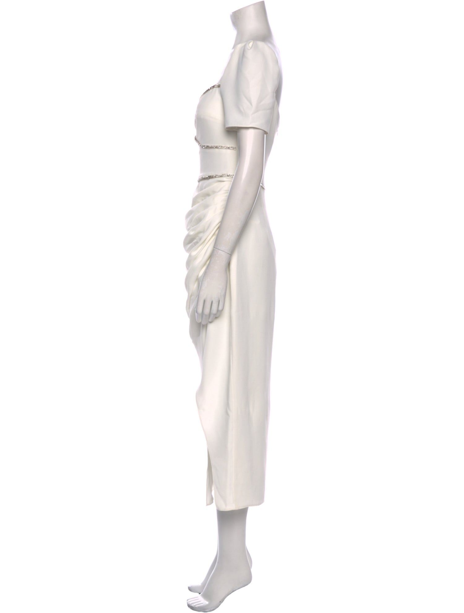 Self-Portrait V-Neck Long Dress