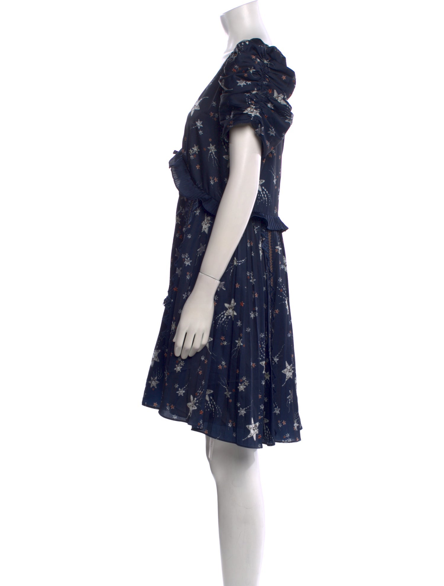 Self-Portrait Floral Print Mini Dress