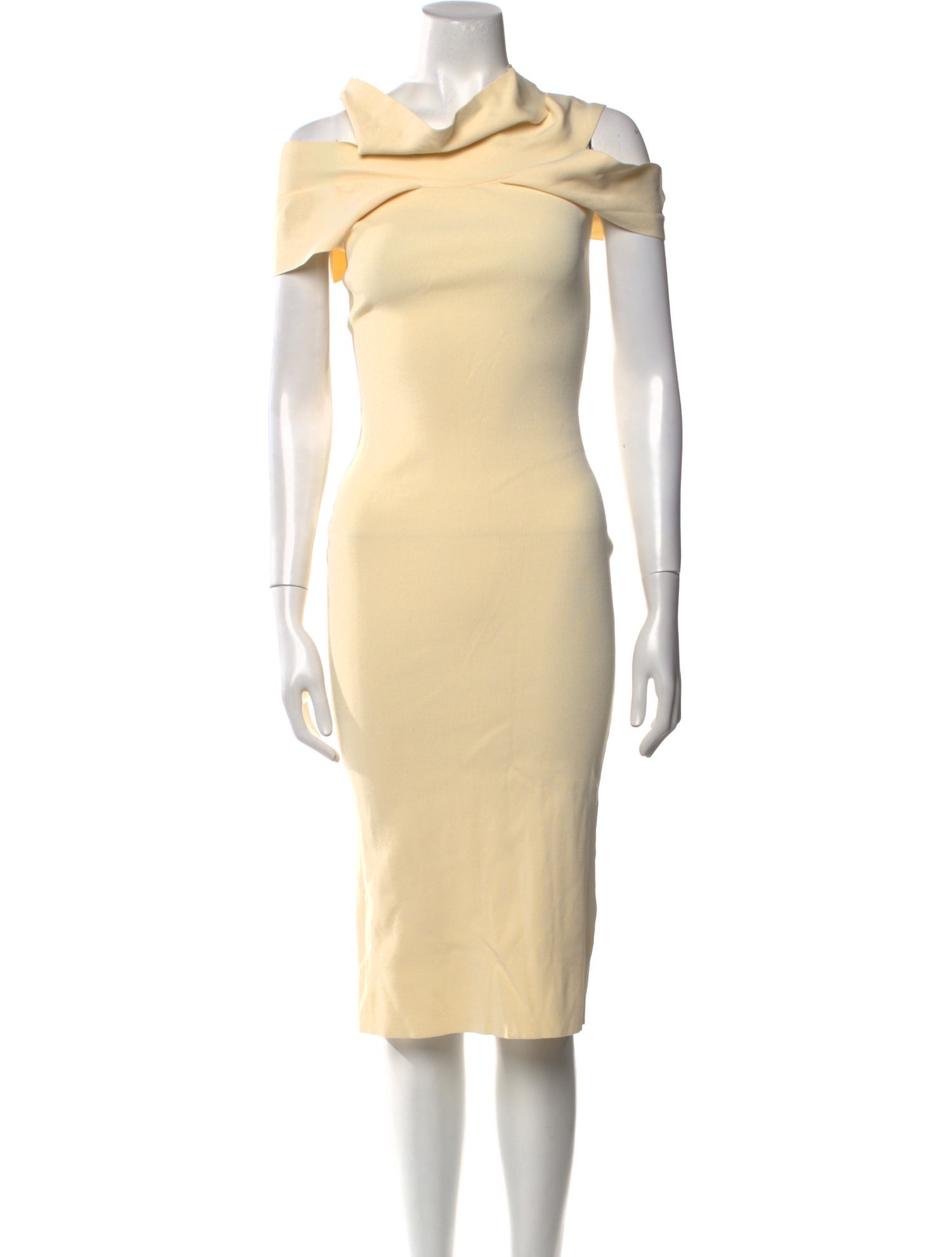 Self-Portrait Cowl Neck Knee-Length Dress