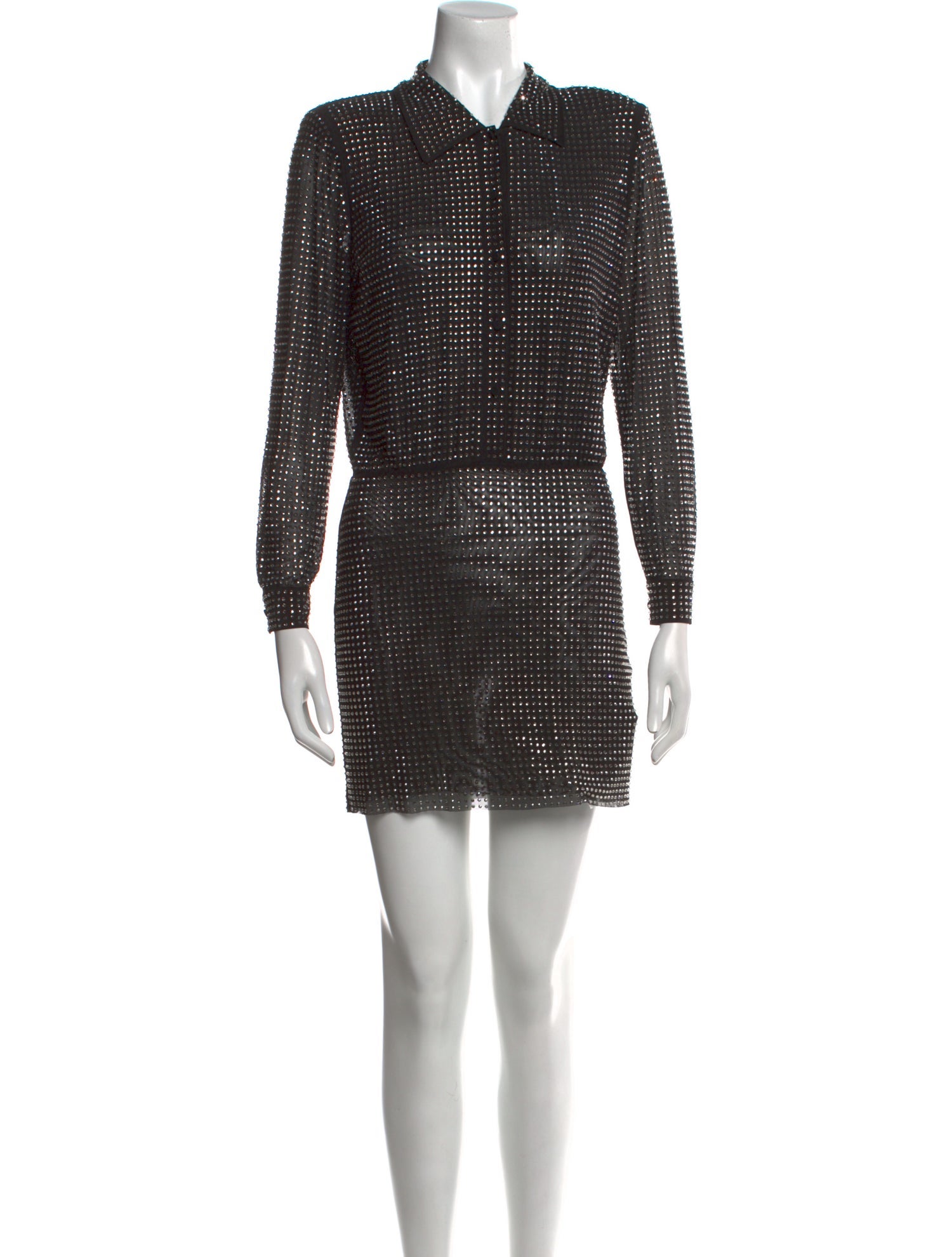 Self-Portrait Polka Dot Print Mini Dress