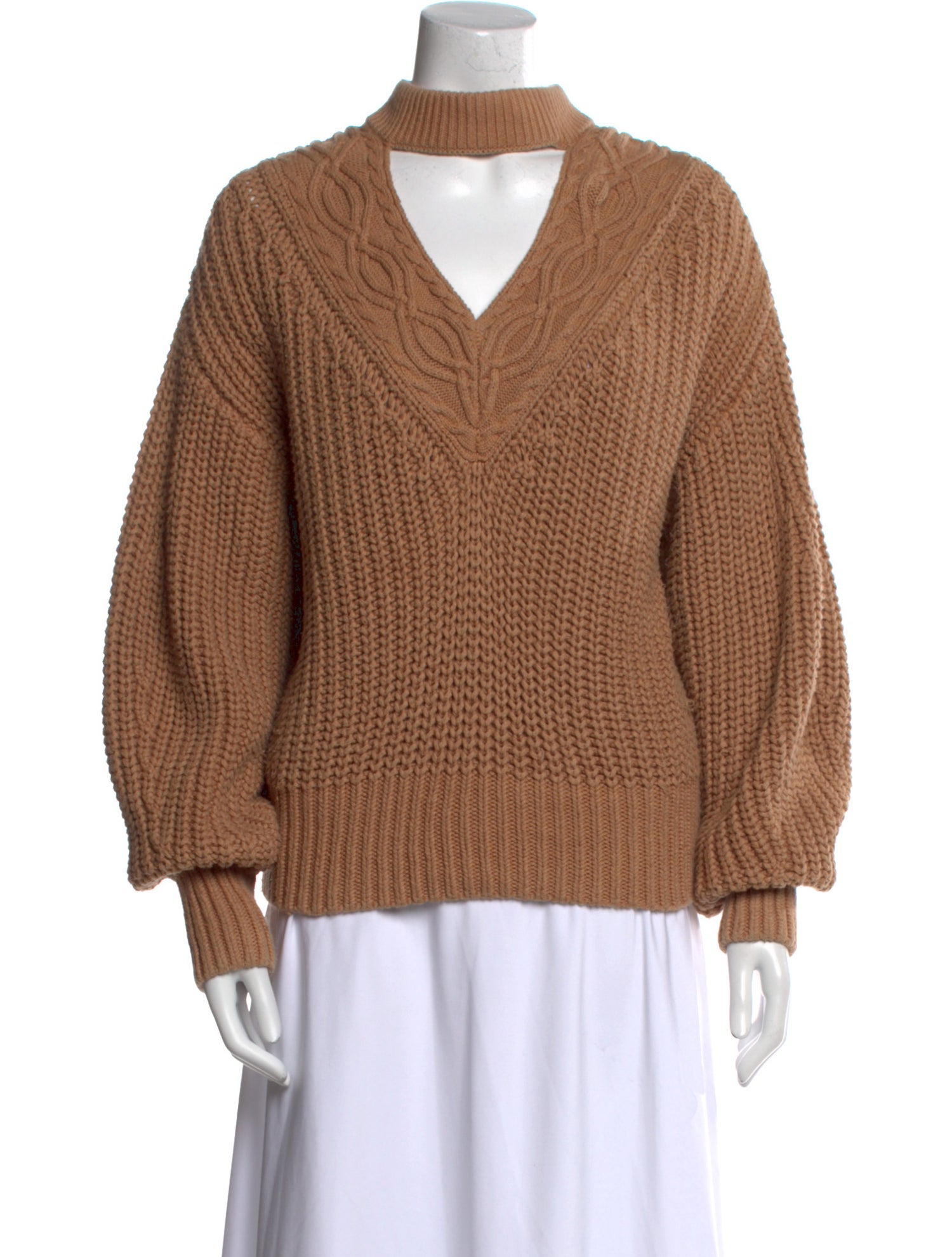 Self-Portrait Mock Neck Sweater