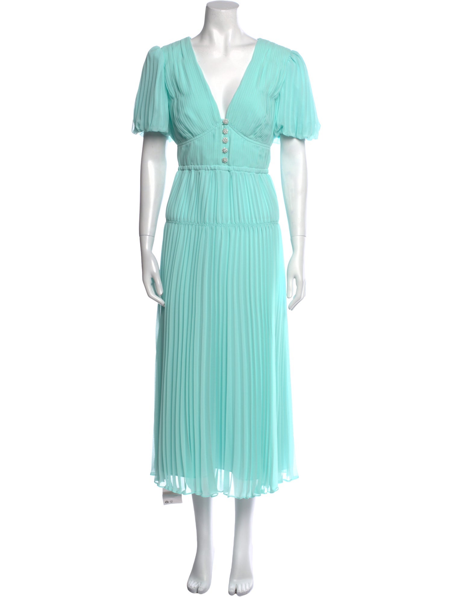 Self-Portrait V-Neck Long Dress