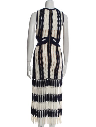 Self-Portrait Patterned Midi Length Dress