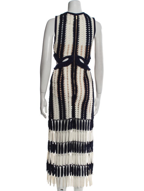 Self-Portrait Patterned Midi Length Dress