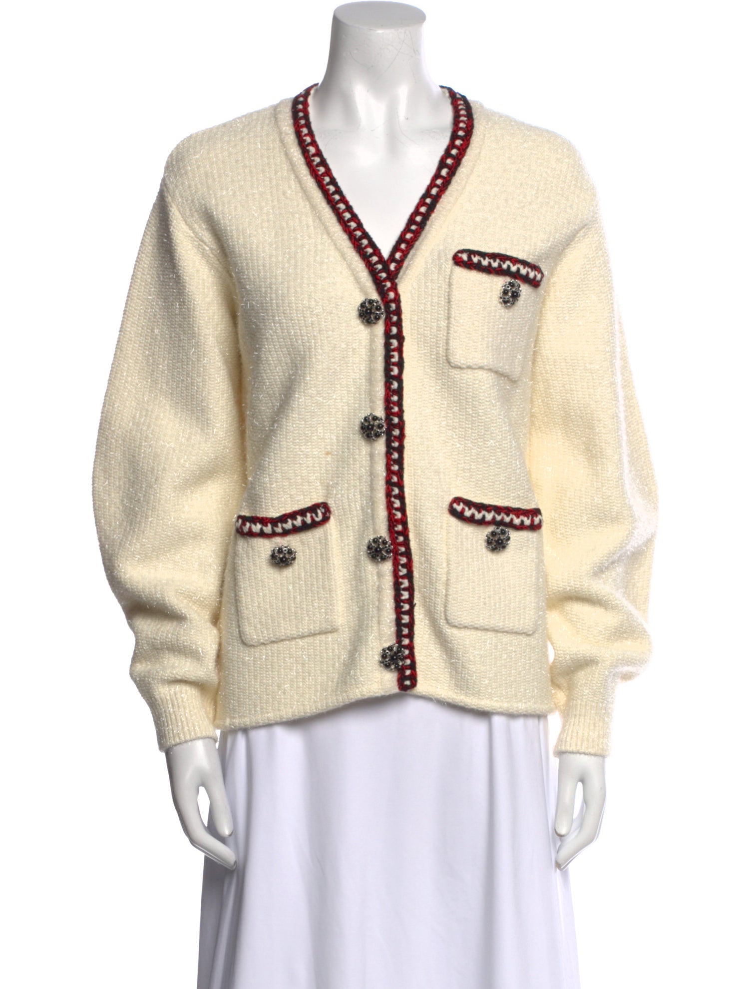 Self-Portrait V-Neck Sweater