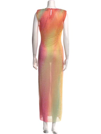 Self-Portrait Striped Long Dress