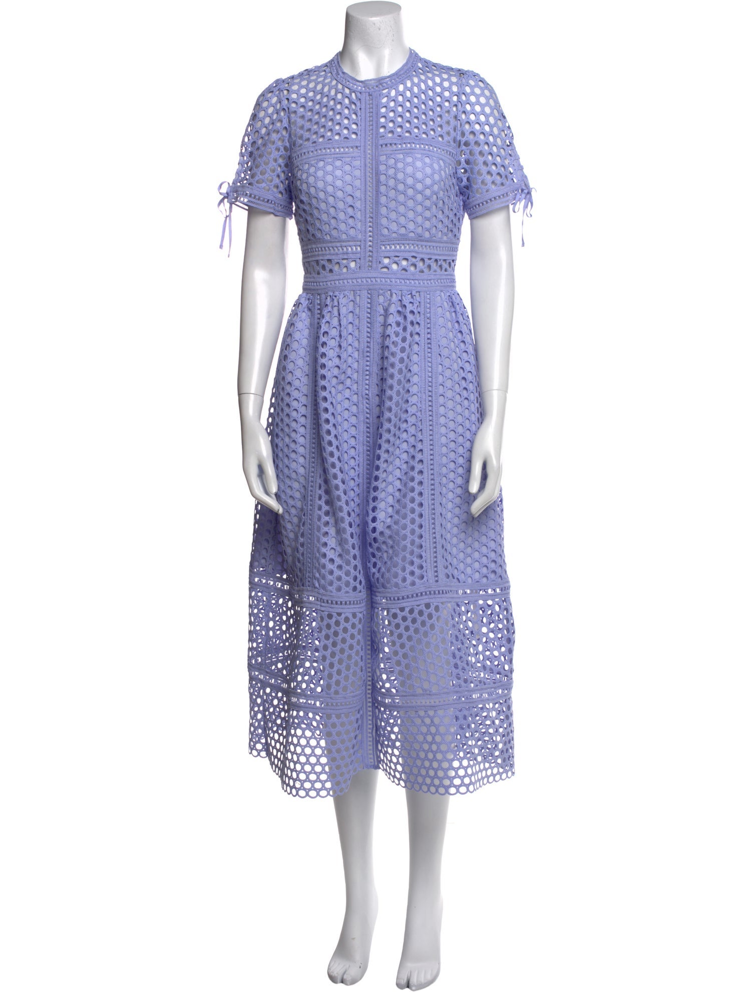 Self-Portrait Lace Pattern Long Dress