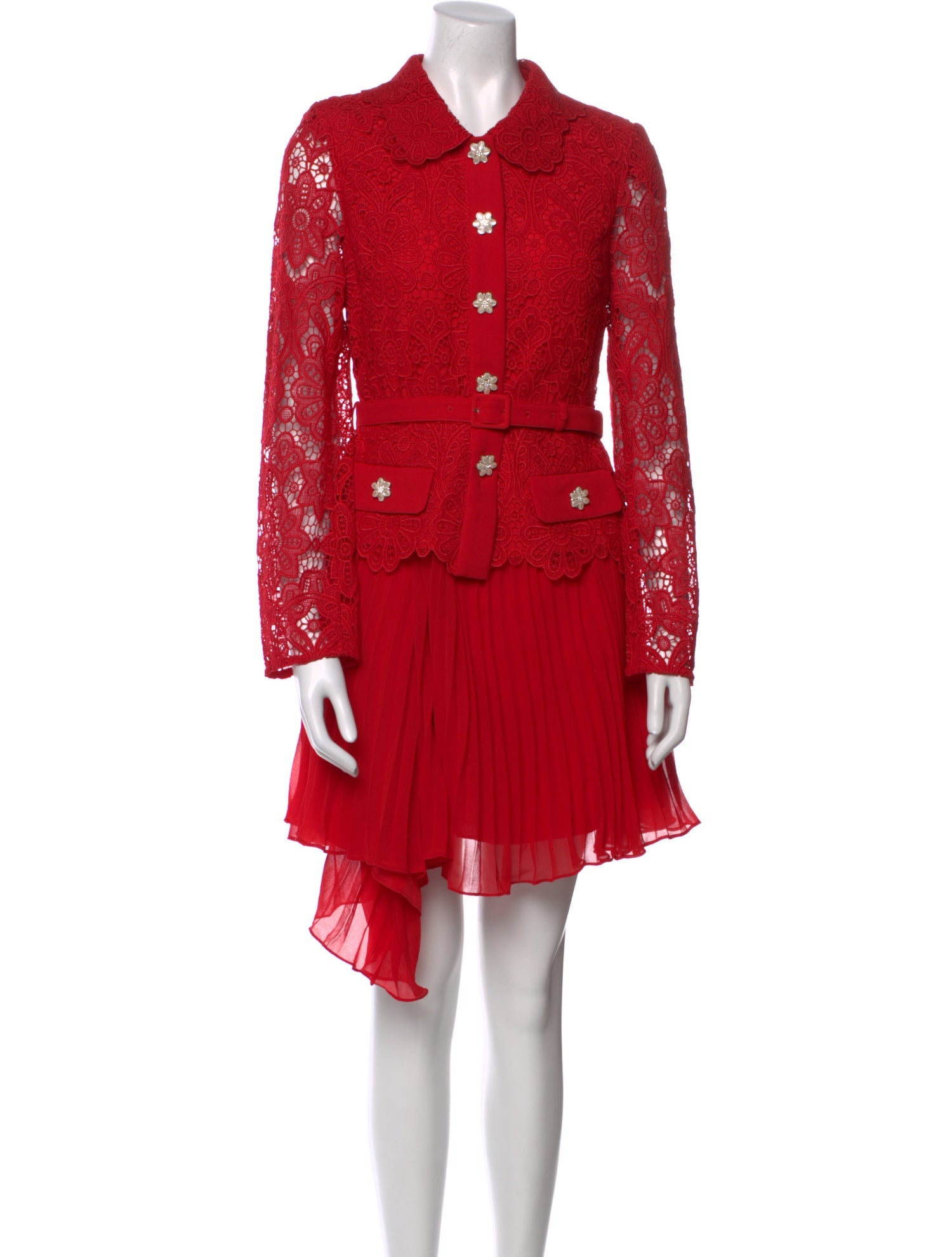 Self-Portrait Lace Pattern Mini Dress w/ Tags