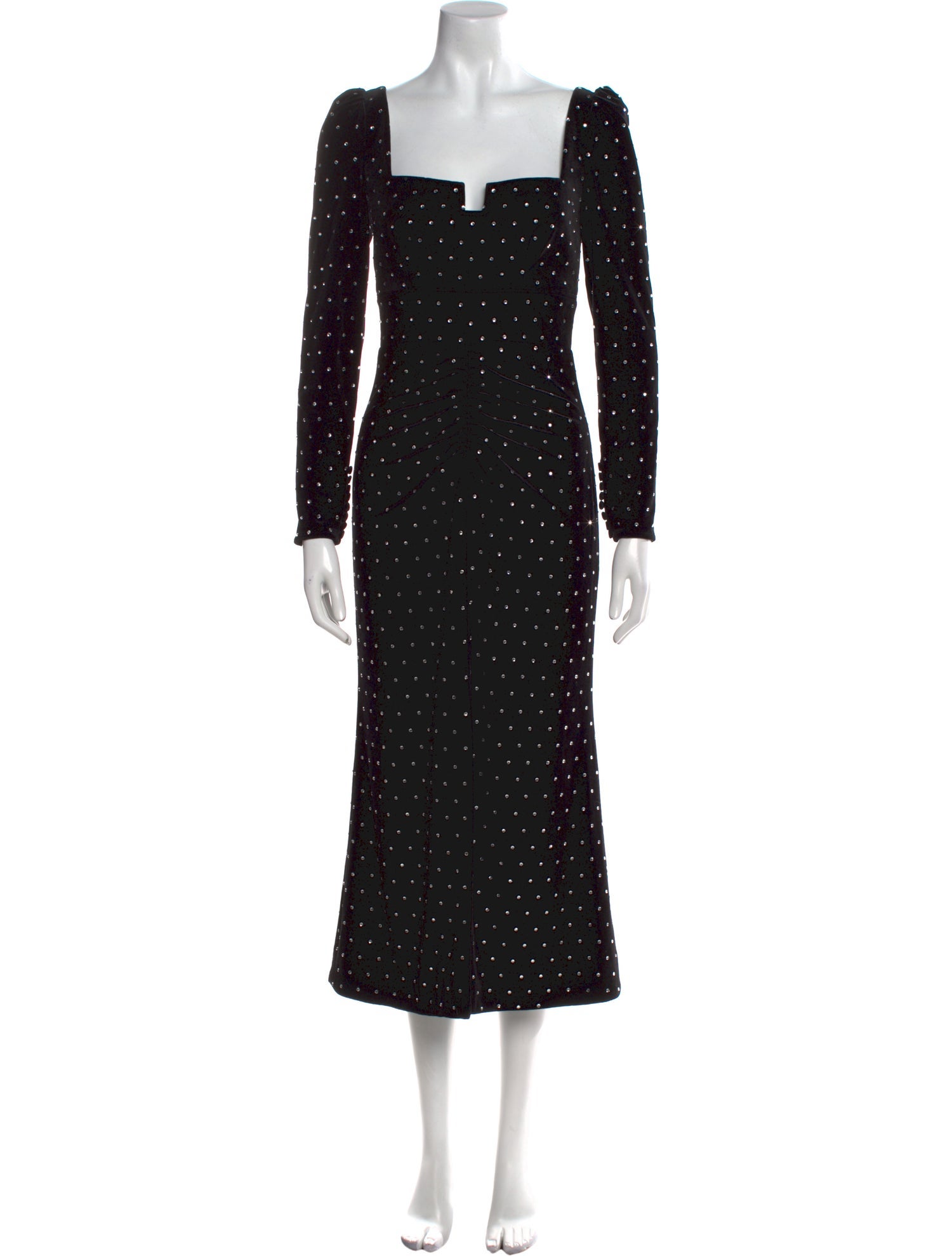 Self-Portrait Polka Dot Print Long Dress