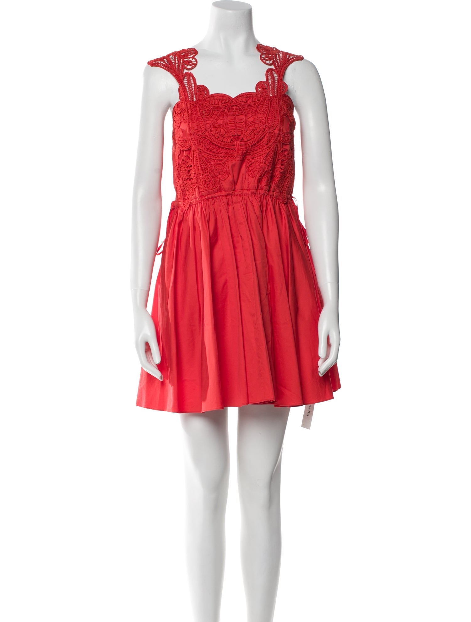 Self-Portrait Square Neckline Mini Dress