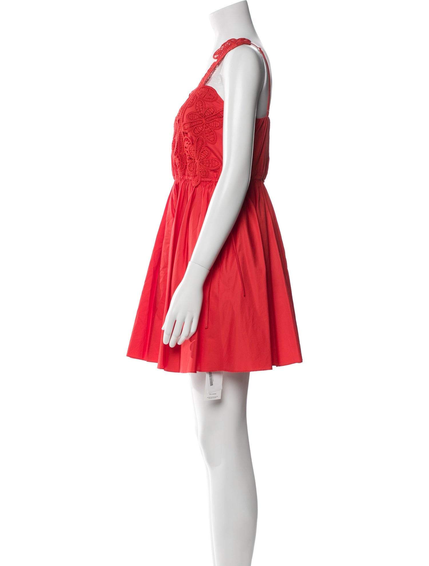 Self-Portrait Square Neckline Mini Dress