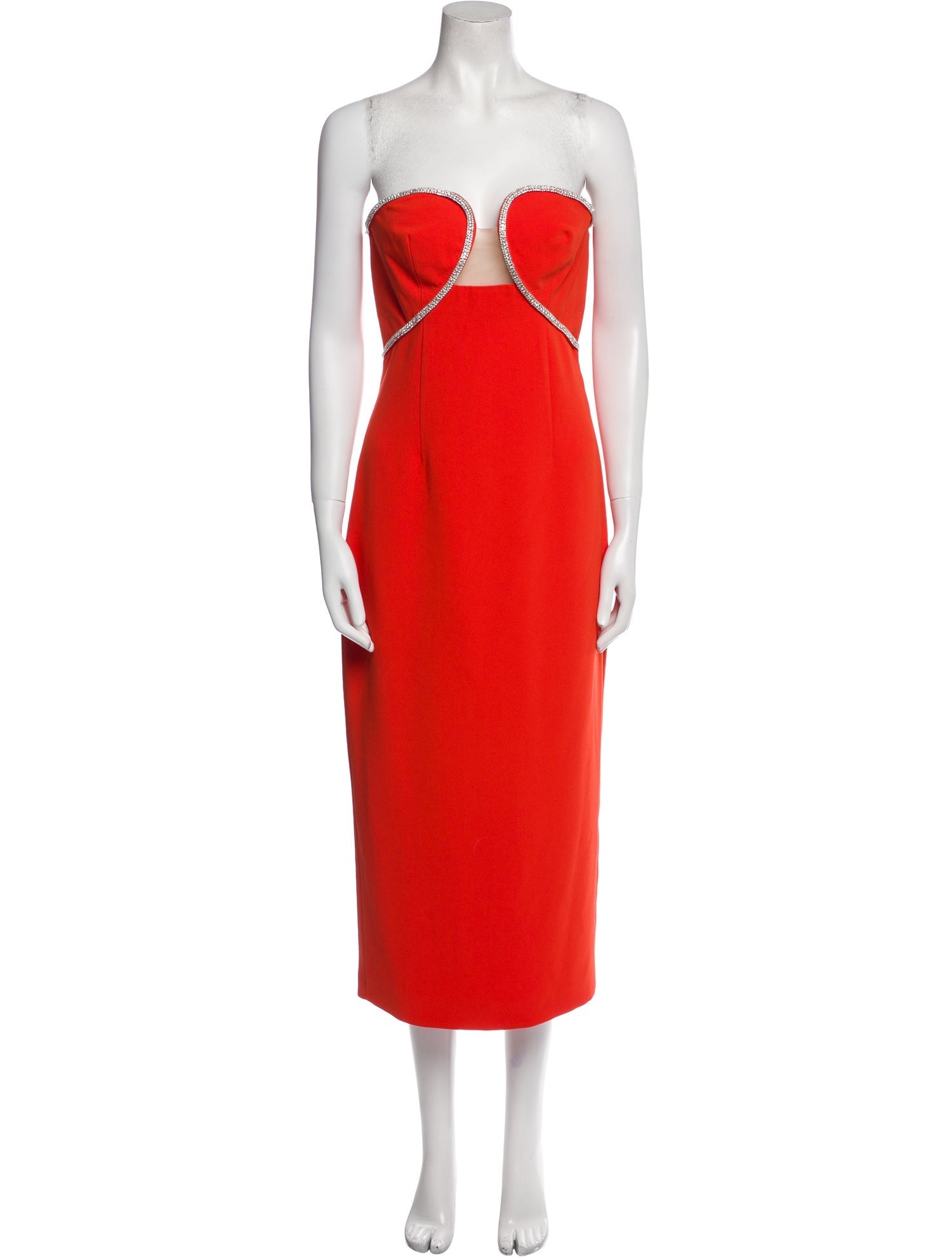 Self-Portrait Strapless Midi Length Dress w/ Tags