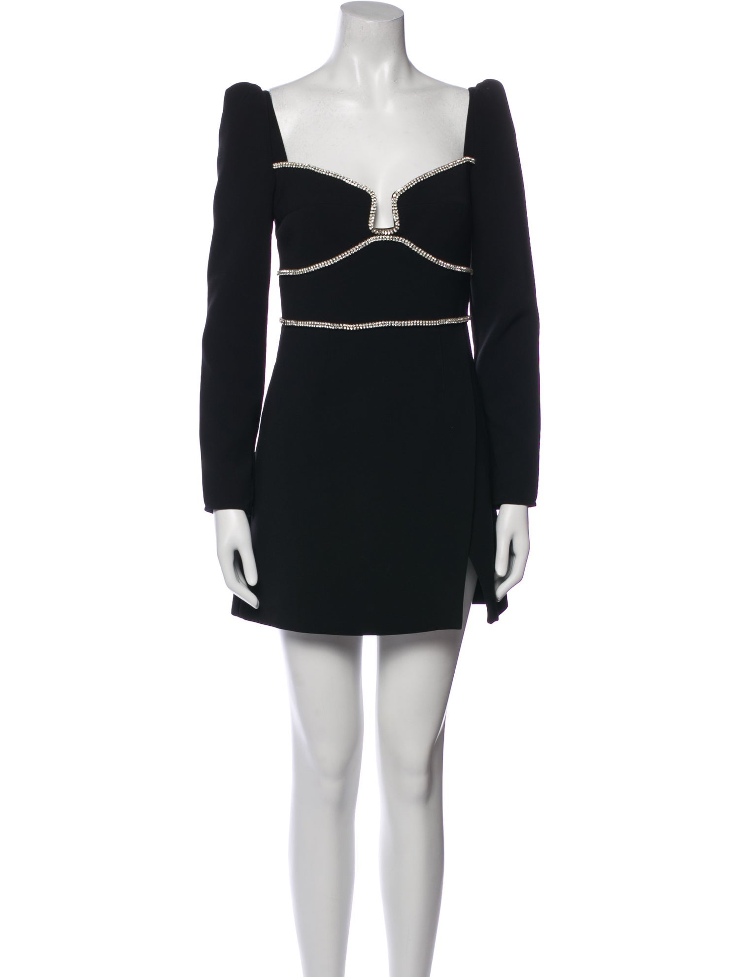 Self-Portrait Square Neckline Mini Dress