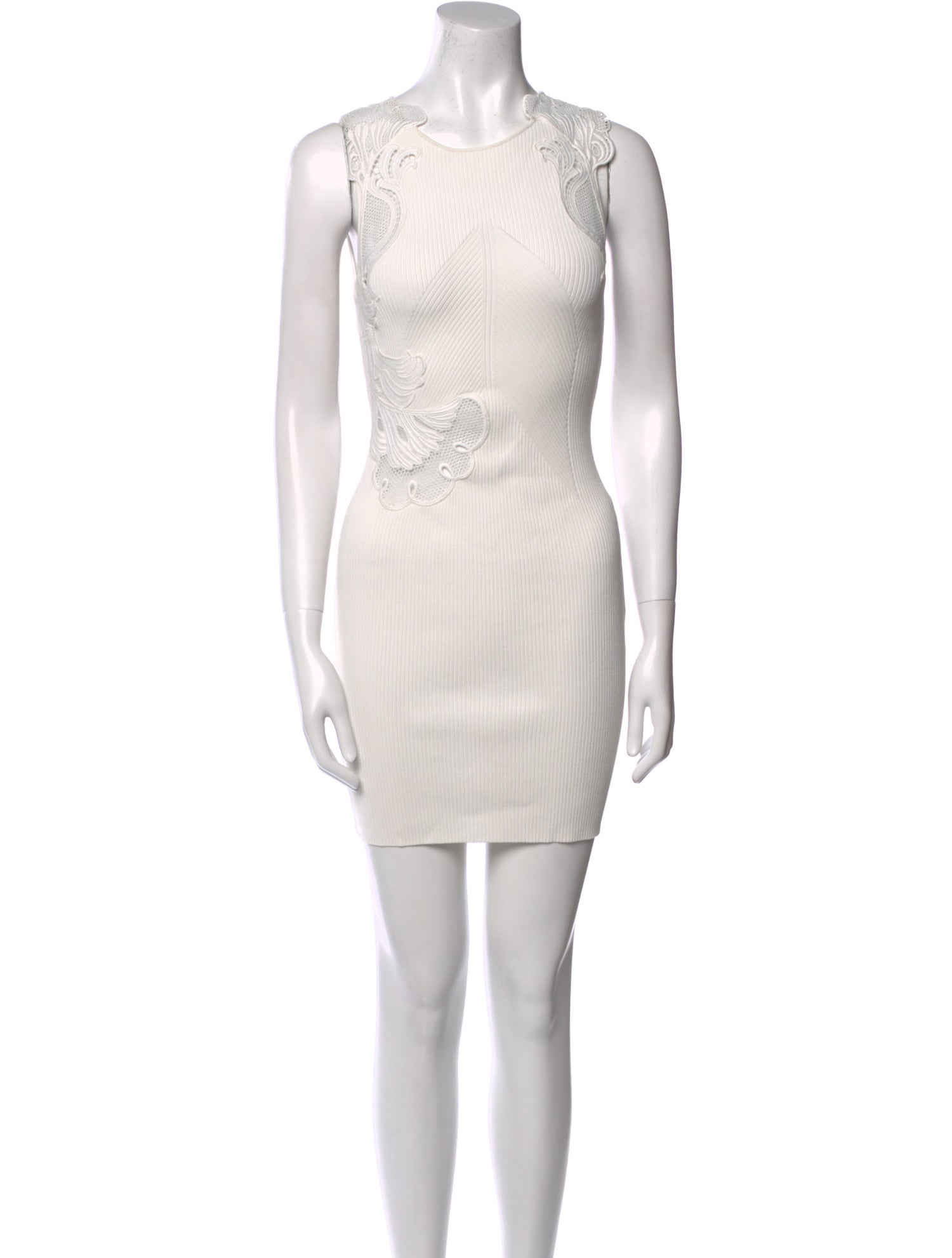 Self-Portrait Crew Neck Mini Dress