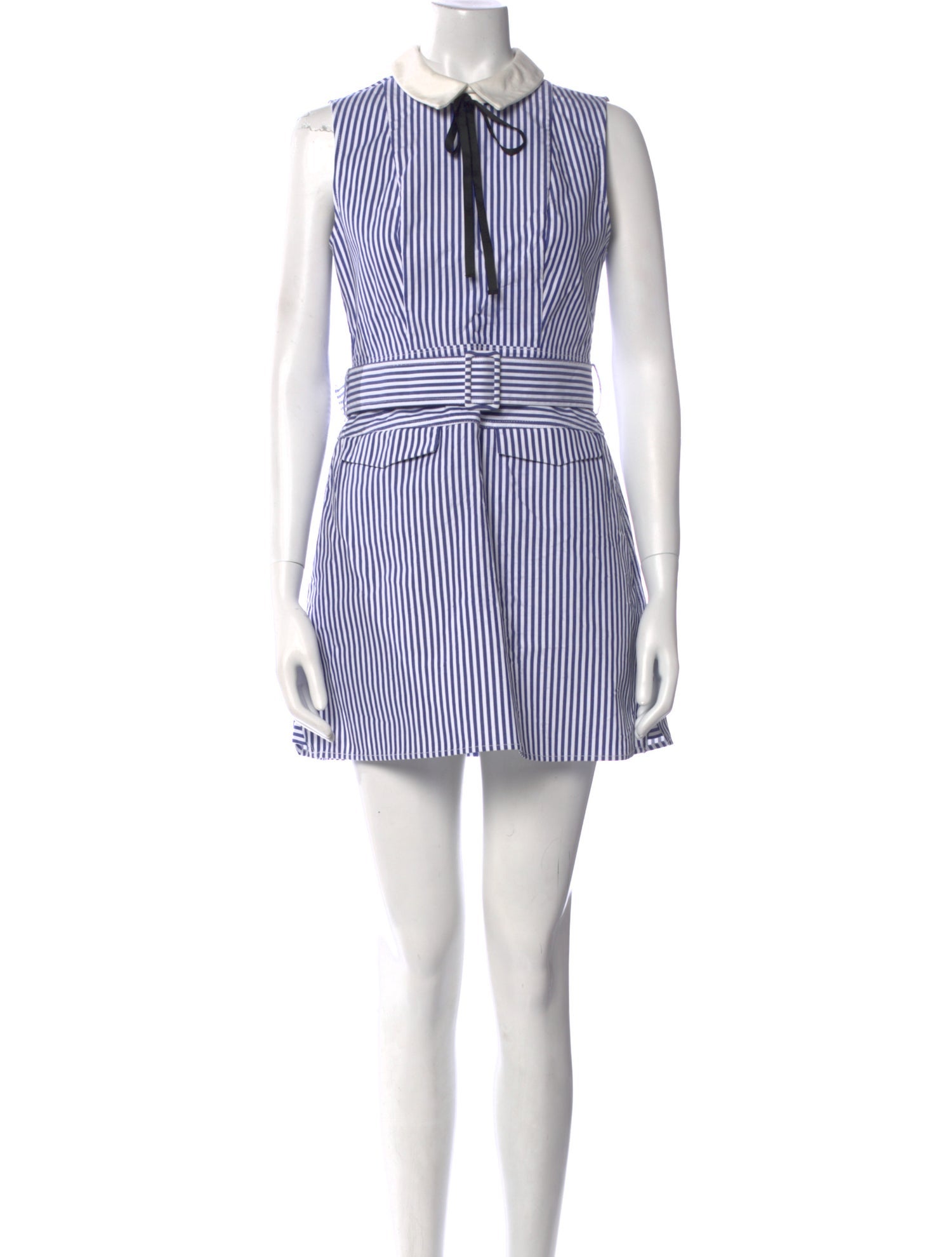 Self-Portrait Striped Mini Dress