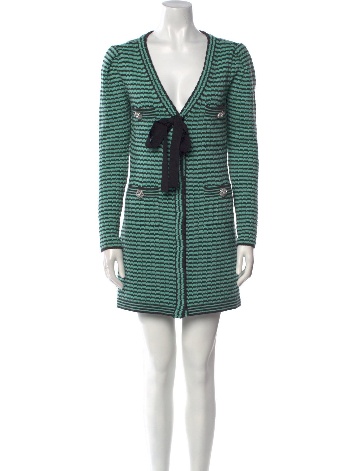 Self-Portrait Striped Mini Dress