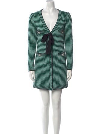 Self-Portrait Striped Mini Dress