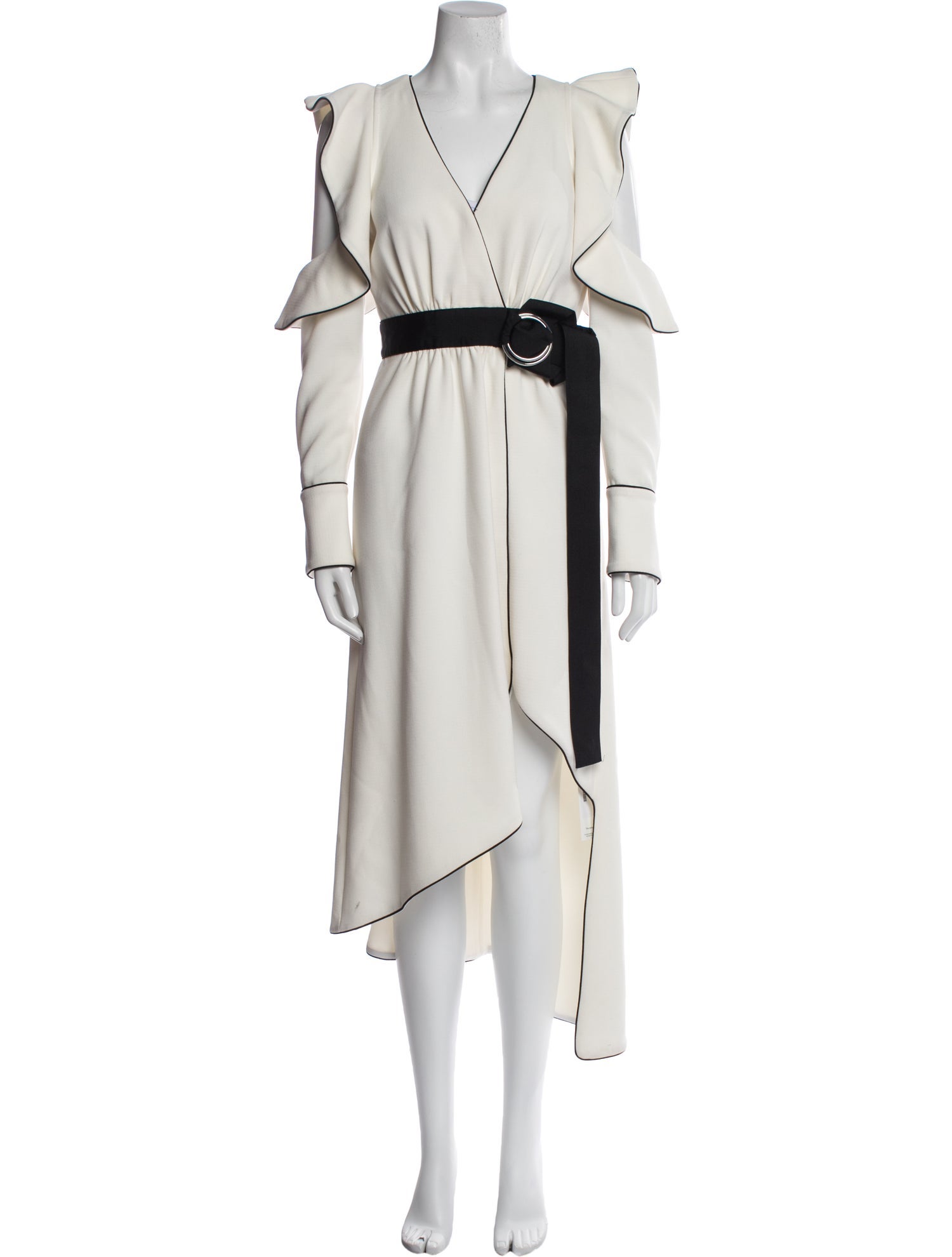 Self-Portrait V-Neck Long Dress