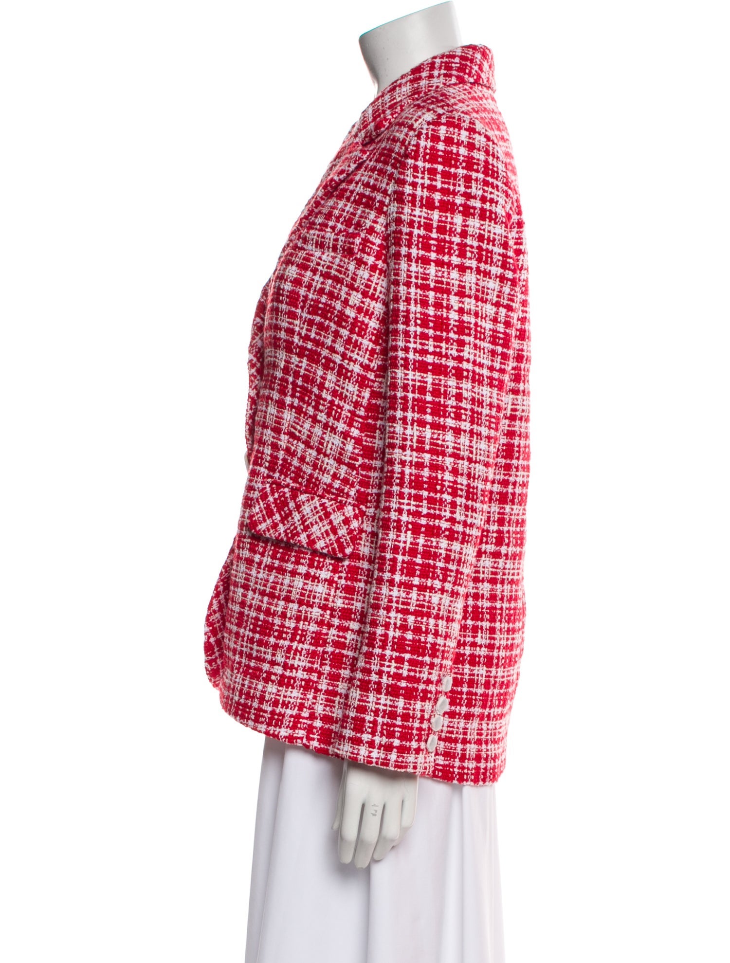 Self-Portrait Plaid Print Blazer w/ Tags