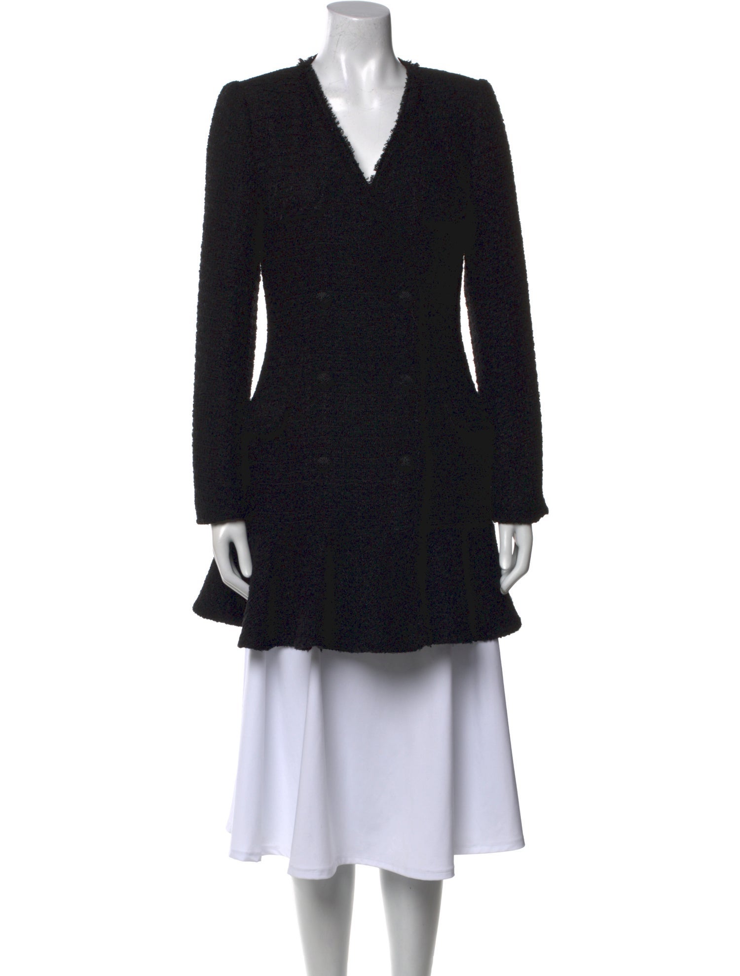 Self-Portrait V-Neck Knee-Length Dress