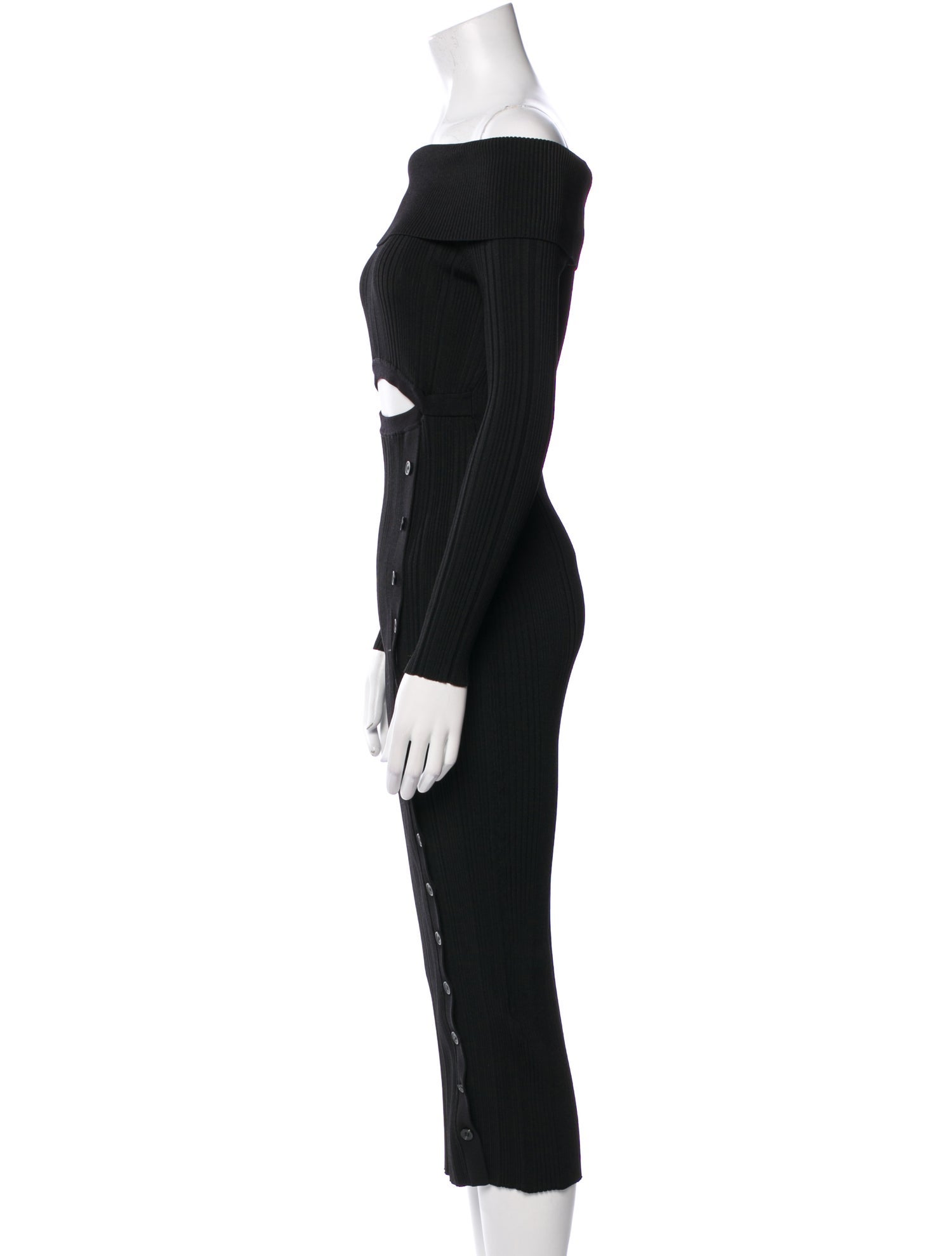 Self-Portrait Off-The-Shoulder Midi Length Dress