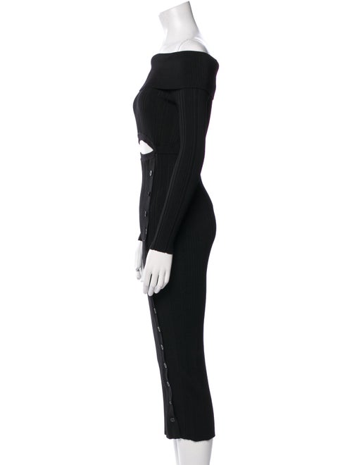 Self-Portrait Off-The-Shoulder Midi Length Dress