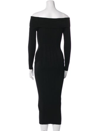 Self-Portrait Off-The-Shoulder Midi Length Dress