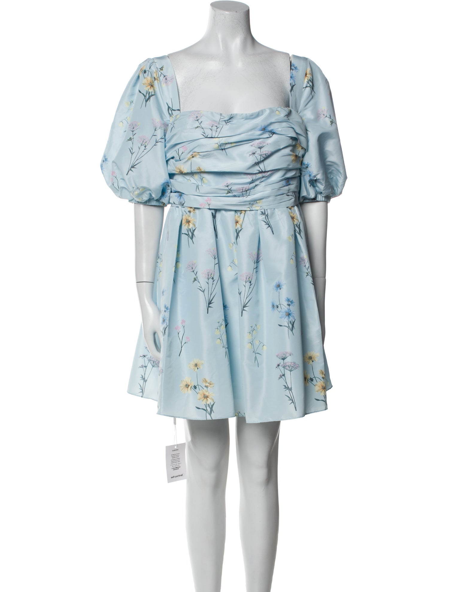 Self-Portrait Floral Print Mini Dress