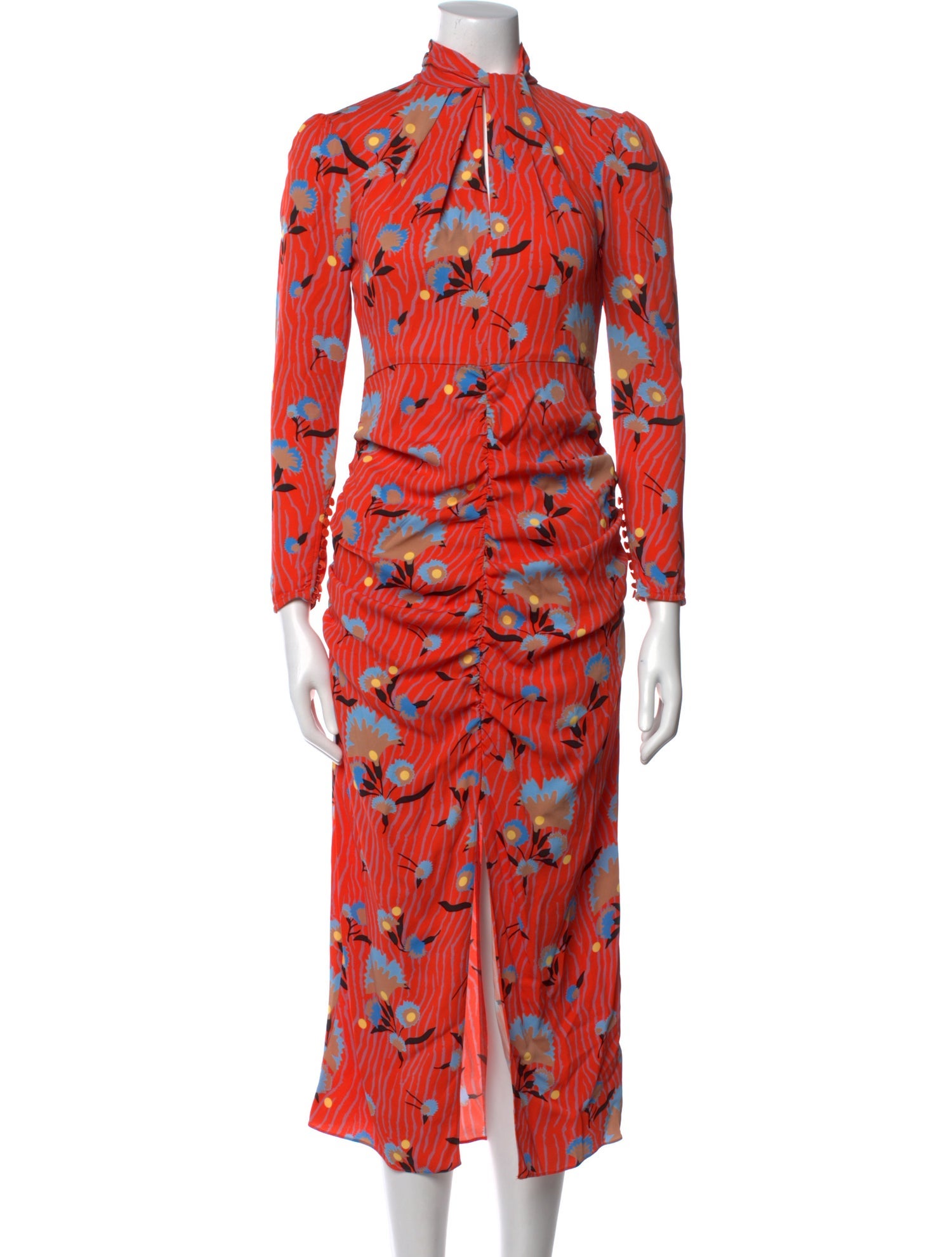 Self-Portrait Printed Midi Length Dress