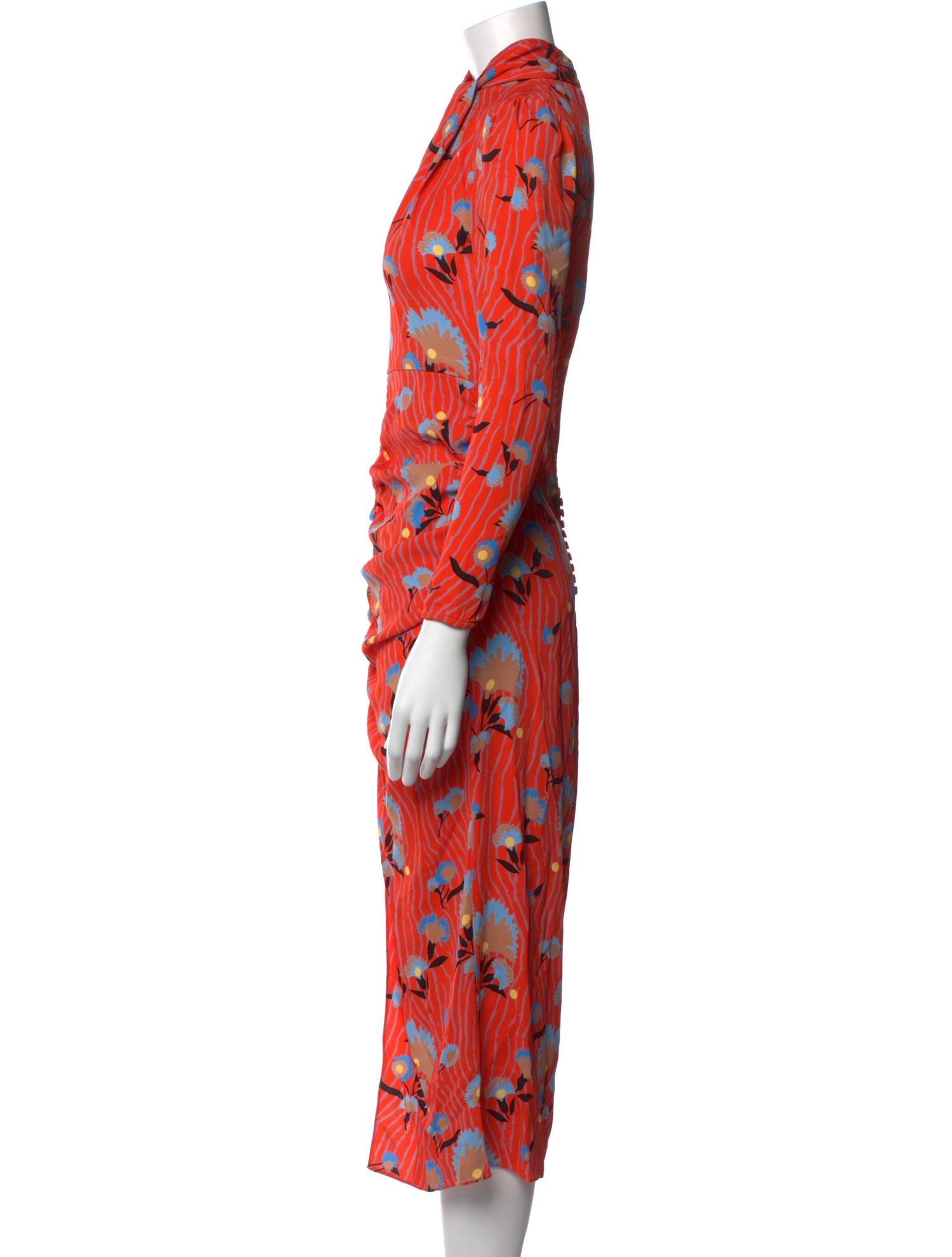 Self-Portrait Printed Midi Length Dress